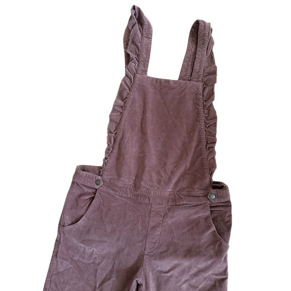 Emile et Ida Soft Corduroy Jumpsuit Mauve Dusty Rose Straight Leg L - Picture 2 of 10